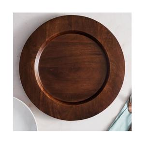 Placa de cargador de madera de diseño de moda más nuevo, plato y plato de cocina de Color Natural para vajilla y productos de mesa a la venta - Product Image 1