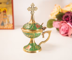 Brûleur d'encens peint à la main de haute qualité conception complète bois et laiton vente en ligne supérieure - Product Image 5