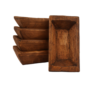 Cuenco de masa de fruta de madera con mango, centro de mesa rústico de teca, Natural cuenco de madera de fruta, bandeja de mesa decorativa - Product Image 1