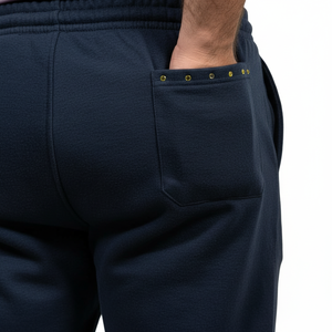 OEM Custom Manufacturer Logo <b>Black</b> Unisex Joggers Terry Fleece Soft Touch <b>Fabric</b> Cotton Men Sweatpants washed men's pants - Product Image 3