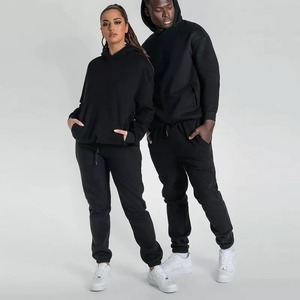 Traje de chándal de invierno 2024 para hombre, ropa de entrenamiento ecológica de lana, Sudadera con capucha, conjunto de chándal - Product Image 4