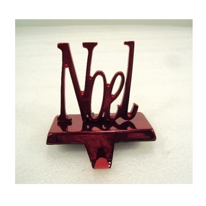 Blue Snow Flakes Metal <b>Stocking</b> <b>Holder</b> For Christmas Table Top Decorative - Product Image 4