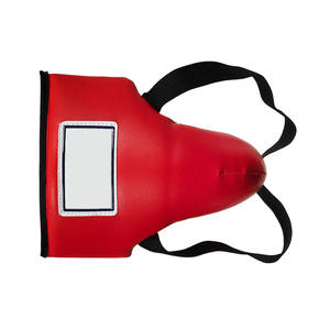 Protège-aine de boxe modèle dernier cri, cuir véritable professionnel, conception d'étiquette personnalisée, caractéristiques de sécurité personnalisées, protège-aine - Product Image 2