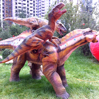 Modèle de dinosaure Animatronic électrique réaliste pour enfants parc à thème Dino en métal d'intérieur pour parc d'aventure de centre commercial