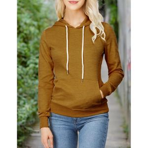 Prix d'usine Pull ample à manches longues pour femmes Sweat à capuche en coton polyester vierge surdimensionné OEM personnalisé Crop Top pour femmes - Product Image 3