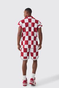 Nouveau short en maille de style basket-ball sublimé personnalisable short de course à pied à motif solide avec votre propre logo - Product Image 2