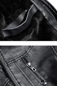 Chaquetas de Cuero Genuino para Hombre en Oferta, Cómodas, Duraderas, Estilo Motociclista, con Cierre, Chaquetas de Cuero Personalizadas de Corte Ajustado para Hombre - Product Image 3