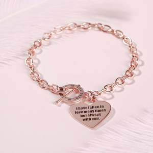 สร้อยข้อมือเงินแท้ประดับจี้แฟชั่น Jeulia Heart แบบปรับแต่งได้ - Product Image 6