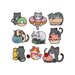 Parche tejido bordado de diseño lindo personalizado de venta directa de fábrica promocional Parches de hierro de alta calidad para ropa - Product Image 2