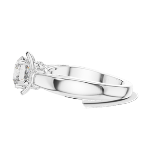 Bague en diamant de laboratoire ovale 1,116 CT pour femmes VVS-VS EF CVD Or 18 carats, 14 carats, 10 carats et argent 925 Or rose, or jaune, or blanc - Product Image 6