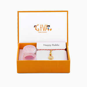 Pendentifs et breloques en diamant doré pur Affection Lumba Rakhi élégant - Product Image 5