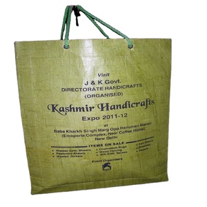 LOWELLCRAFT Handmade Recyclable White Printed Paper Shopping <b>Bag</b> with Letter Pattern Rope Handle <b>Medium</b> <b>Size</b> - Product Image 2