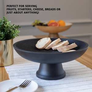 Bol de service rond en bois finition naturelle bol à salade et bol à fruits de conception classique pour vaisselle faite à la main personnalisée - Product Image 4