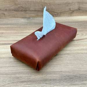 Boîte à mouchoirs en cuir créative couverture moderne Simple boîte de papier domestique pour salon Restaurant Logo personnalisé LBTC-0019B - Product Image 5