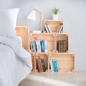 Scatola Decorativa in Legno Massello Naturale Well Home 30x15x40cm - Product Image 3