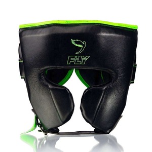 Protège-tête de boxe de qualité supérieure, logo personnalisé, fabriqué en cuir véritable, fermeture auto-agrippante et lacets, pour Muay Thai et arts martiaux. - Product Image 5