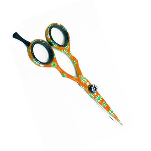 Ciseaux à cheveux de coiffeur de meilleure qualité vis fantaisie revêtues de papier avec lames tranchantes durables ciseaux de coiffure de salon - Product Image 5