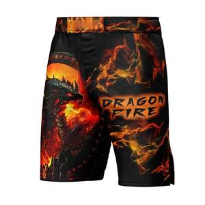 กางเกงขาสั้น MMA สำหรับผู้ชายกางเกงขาสั้นเอวสูงระบายอากาศได้ดีพิมพ์ลายได้ตามต้องการกางเกงสำหรับต่อสู้กางเกงมวยไทยเอวสูง - Product Image 3