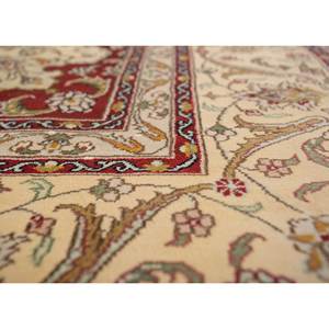 Tapis en soie viscose noué à la main Gulmarg Gold Pae-5669 pour usage domestique - Motif médaillon rectangulaire pour salon, couloir, adolescents - Product Image 3