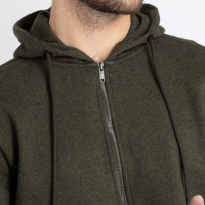 2025 Ropa de calle de alta calidad al por mayor Sudadera con capucha Hombre Cremallera en blanco Sudaderas con capucha Algodón personalizado OEM - Product Image 6