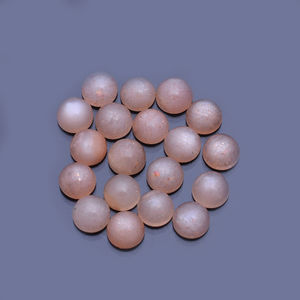 Lote de 25 Piedras Preciosas de Piedra Lunar Melocotón Natural, Cabujón Redondo de 3 mm, Grosor de 2.4 mm, 4.3 Quilates, Venta Iroc, Piedras Preciosas Sueltas de Alta Calidad - Product Image 1