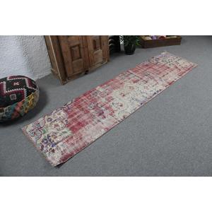 Tapis de 2,1 x 8,1 pieds, tapis turc vintage, tapis en laine rouge - Product Image 2