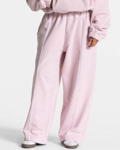 Survêtement rose clair à forte demande avec passepoil Survêtements deux pièces pour femmes Vêtements de sport respirants pour femmes - Product Image 6