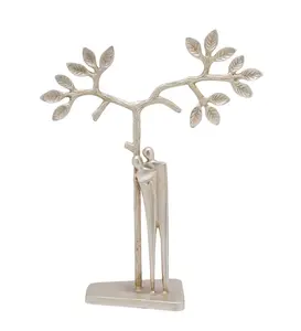 Statue de tête de cheval en aluminium d'animaux de couleur argentée de style européen d'intérieur de conception moderne pour la décoration intérieure - Product Image 3