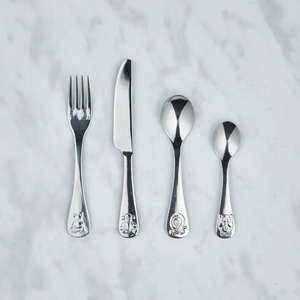 Ensemble en acier inoxydable d'hôtel en vrac Couverts de luxe pour mariage Blanc Argent 410 Cuillère Fourchette Couteau Ensembles de couverts - Product Image 4