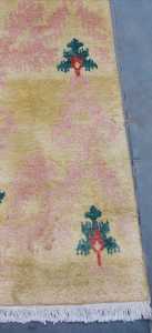 พรมวิ่งทำมือจากขนสัตว์แท้ 100% แบบถักและปักลาย ความหนา 10 มม. ขนแบบวน สีพื้น ไม่ลื่น ซักได้ เป็นมิตรกับสิ่งแวดล้อม สำหรับปูพื้นบ้าน - Product Image 4