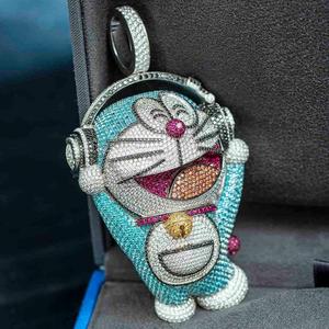 Collar con colgante de diamante de moissanita de forma elegante para regalo de cumpleaños de novia a los mejores precios de la India - Product Image 3