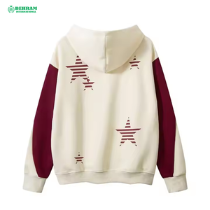 Sweat-shirts à capuche en molleton 100 % coton (french terry) coupe classique, 420-500 g/m², sans poche, avec logo personnalisé, vente en gros - Product Image 3