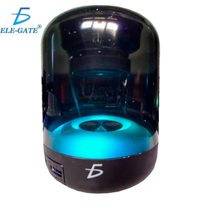 Subwoofer Bluetooth Portatile Trasparente con Luci LED RGB, Mini USB, AUX, Batteria, per Feste all'Aperto, in Plastica, con Microfono, TWS - Product Image 1