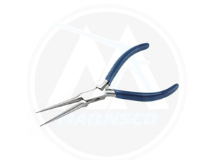 Pince ronde à long bec avec poignées confortables et souples Outils de fabrication de bijoux en acier avec poignée en PVC - Product Image 3