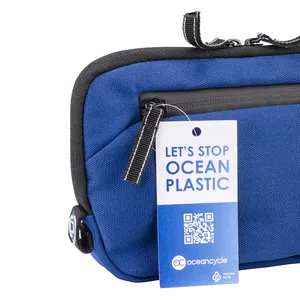 OceanCycle Beauty Case Sostenibile in RPET, Borse Promozionali in Plastica, Gadget Ecologici - Product Image 4