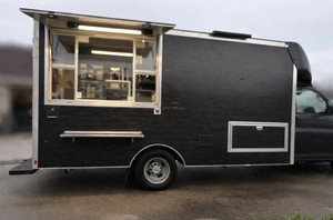 Chevvy Coffee Mobile Business Food Truck <b>Concession</b> <b>Trailer</b> with Built-in Power & Prep Space for Warranty for Outdoor Use - Product Image 3