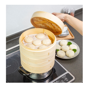 Panier vapeur en bambou pour la cuisine, fait à la main au Vietnam, outils de cuisson à la vapeur pour dim sum - Product Image 2