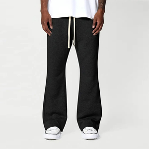 Pantalon de survêtement ample vintage de haute qualité, personnalisé par le fabricant, léger, avec broderie et patchs vieillis, imperméable et écologique pour - Product Image 6