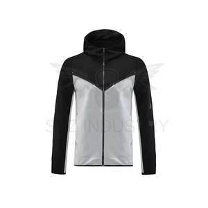 Ensemble survêtement polaire homme personnalisé avec logo, 100 % coton, écologique, respirant, coupe-vent, avec capuche, idéal pour l'hiver et la gym – Meilleures ventes - Product Image 3