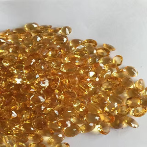 Calidad AAA hermoso amarillo dorado citrino piedra preciosa natural suelta brillo excepcional alta claridad tamaño de corte perfecto IGI calor - Product Image 6