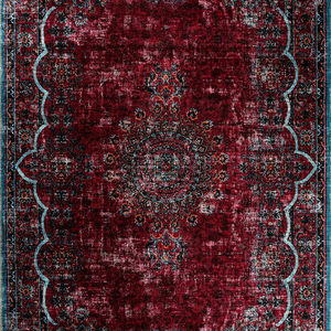 Alfombra Turca Adiva, Tejida a Máquina, Lavable, de Poliéster, con Base de Algodón Antideslizante, Lisa, Exportación Directa de Gaziantep, para Uso Doméstico - Product Image 1