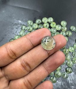 Cabujón de Prehnita verde Natural de alta calidad, 12-20mm, forma lisa, piedra preciosa suelta para la fabricación de joyas, gemas al por mayor - Product Image 3