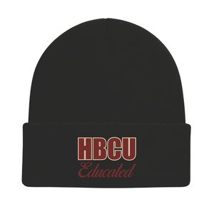 Chapeau beanie Delta noir pour femmes diplômées des HBCU, casquette en acrylique DST, broderie en chenille, sororité grecque Divine Nine, couvre-chef personnalisé - Product Image 2