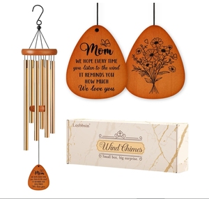 Carillons éoliens pour mamans Cadeau d'anniversaire pour mère de <span class=keywords><strong>fille</strong></span> fils Cadeaux de rappel d'amour pour anniversaire Thanksgiving Noël - Product Image 1