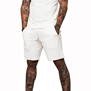 Shorts de survêtement pour hommes en coton biologique shorts de jogging pour hommes shorts d'été avec poche pantalons de survêtement courts pour hommes vêtements durables - Product Image 6