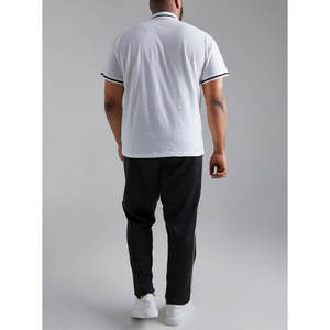 Polos imprimés avec logo personnalisé pour hommes T-shirts polo en coton uni vierge de grande qualité grande taille pour hommes - Product Image 2