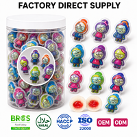 Bonbons Gélifiés en Gros en Forme de Zombie, Remplis de Jus, Personnalisables, Halal, Doux, Fruités, en Pot, Snacks en Vrac, Directement de l'Usine
