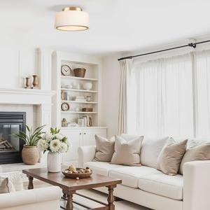 Plafonnier encastré moderne Haven, luminaire élégant à profil bas pour couloir, chambre, cuisine, entrée, maison et bureau - Product Image 4