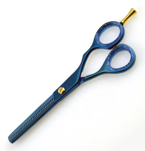 Tijeras de peluquería hechas a mano con cuchillas afiladas de acero inoxidable en colores vibrantes herramientas y accesorios para el cabello - Product Image 2