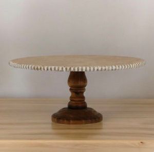 Soporte para Pastel de Madera Rústica con Base Resistente, Perfecto para Eventos y Fiestas al Aire Libre - Product Image 5